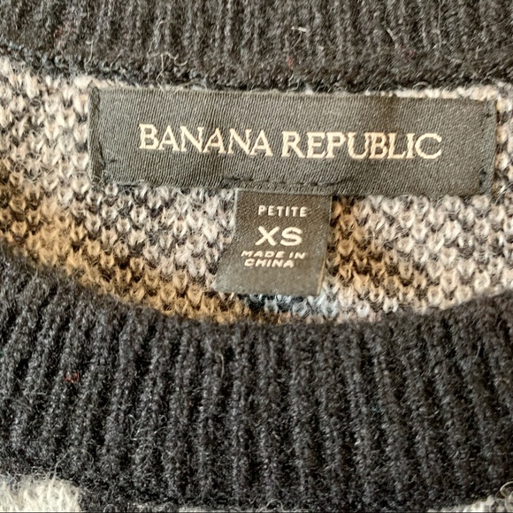 BANANA REPUBLIC Petite Wool and Alpaca Blend Leopard Print Sweater—SZ XS… - Picture 6 of 12